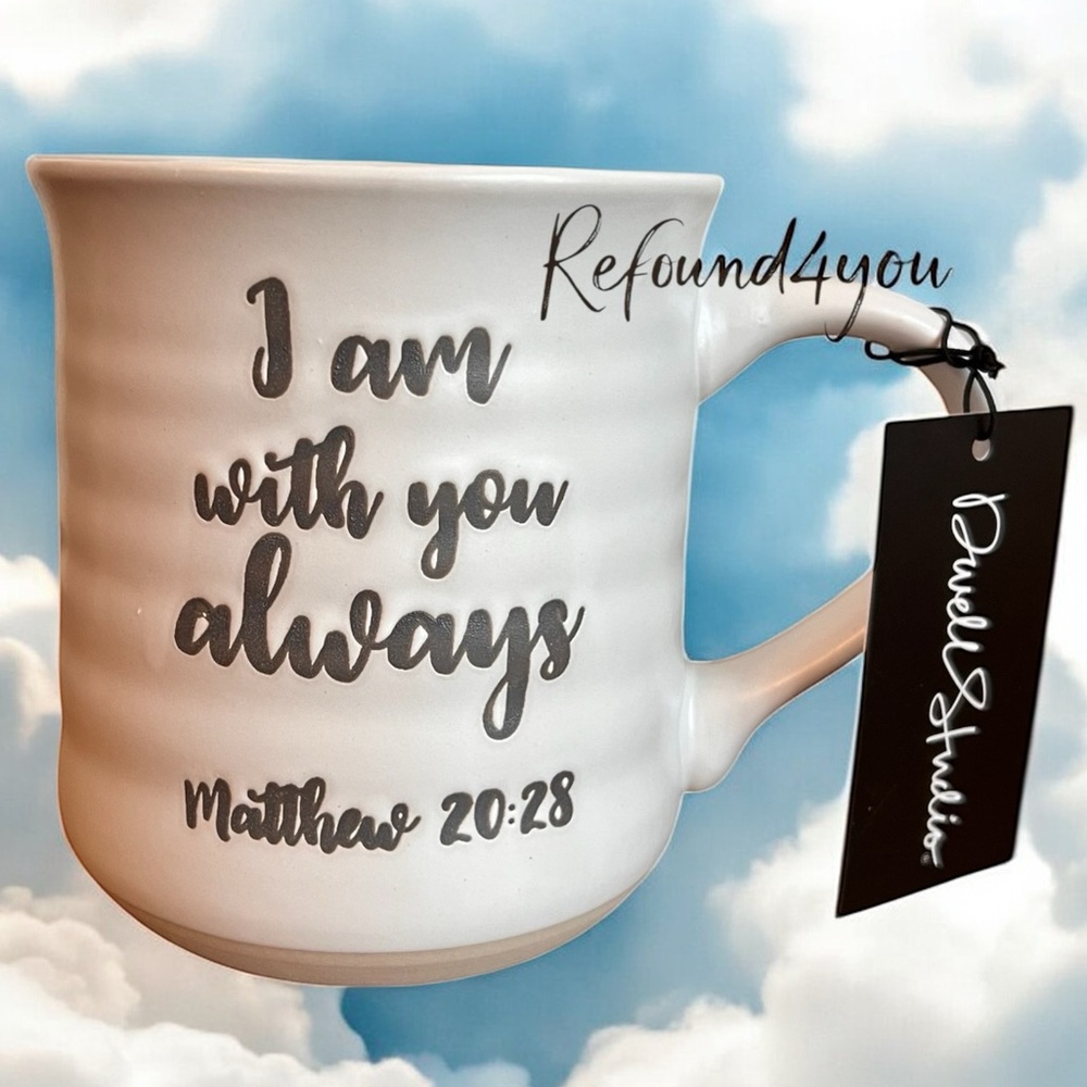 Dwell Studio - 3/$48 - ‘I am with you - blue’ inspired ceramic mug. NWT. Firm!